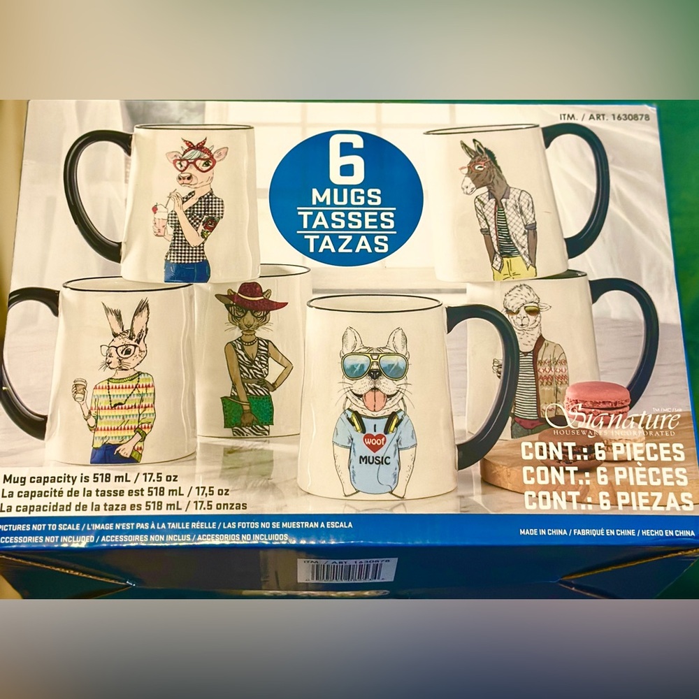 Signature Housewares Hipster Coffee mugs